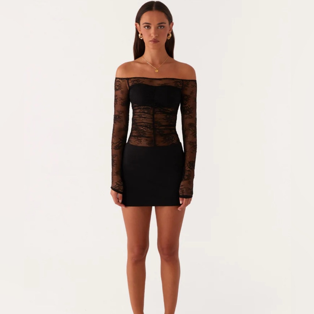 Peppermayo Collide Lace Mini Dress